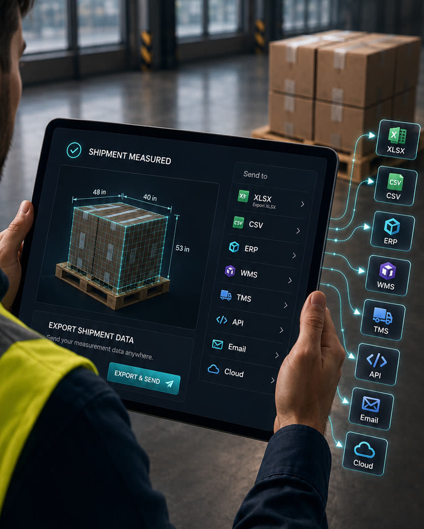 Measured pallet with dimensions overlaid